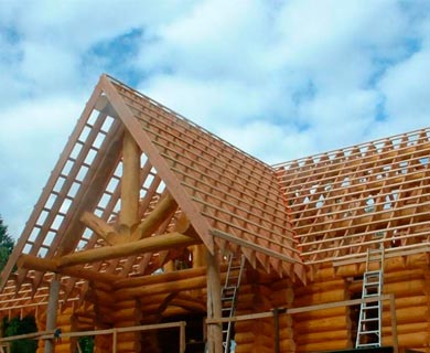 конструкция крыши деревянного дома